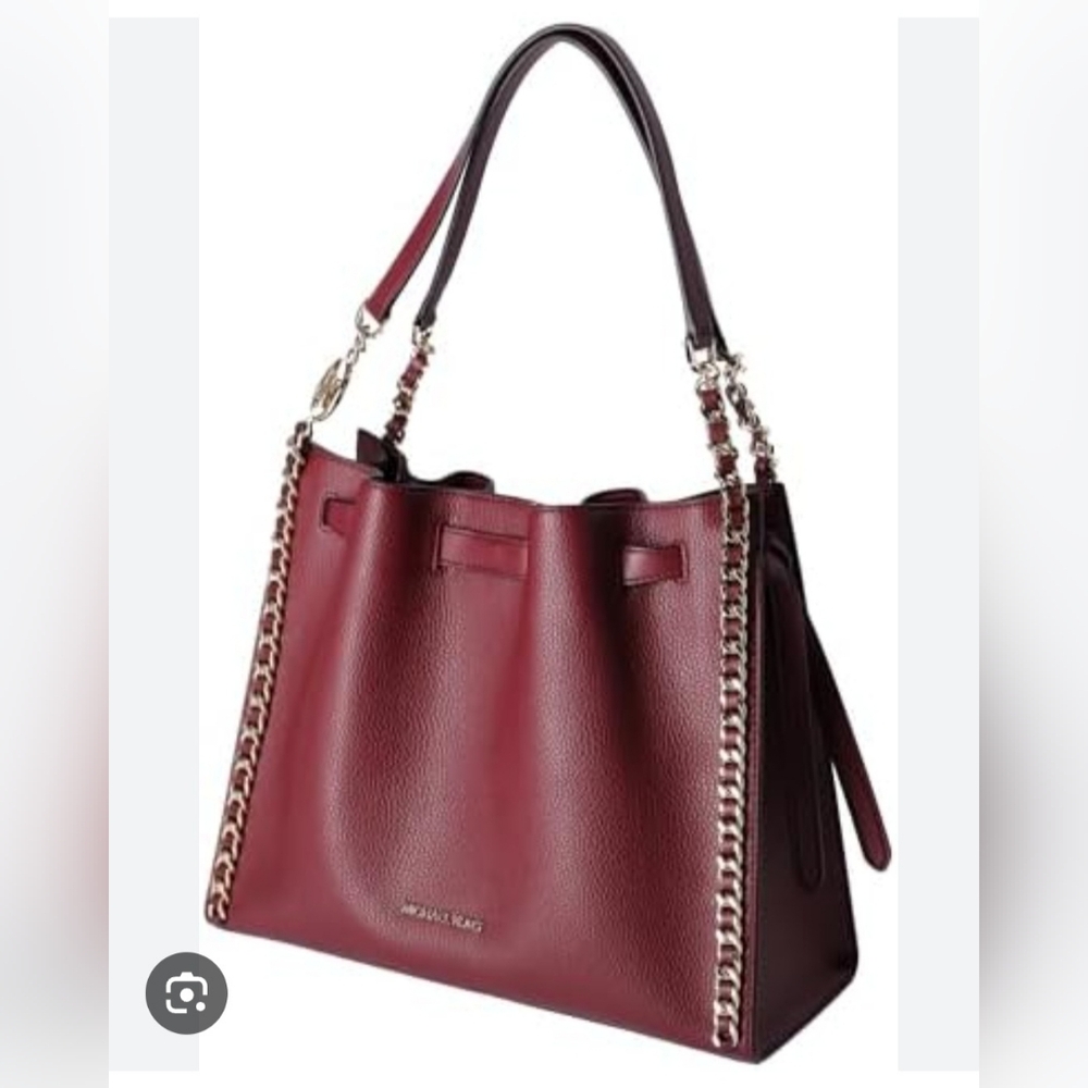 Michael Kors Mina Large Chain Shoulder Handbag